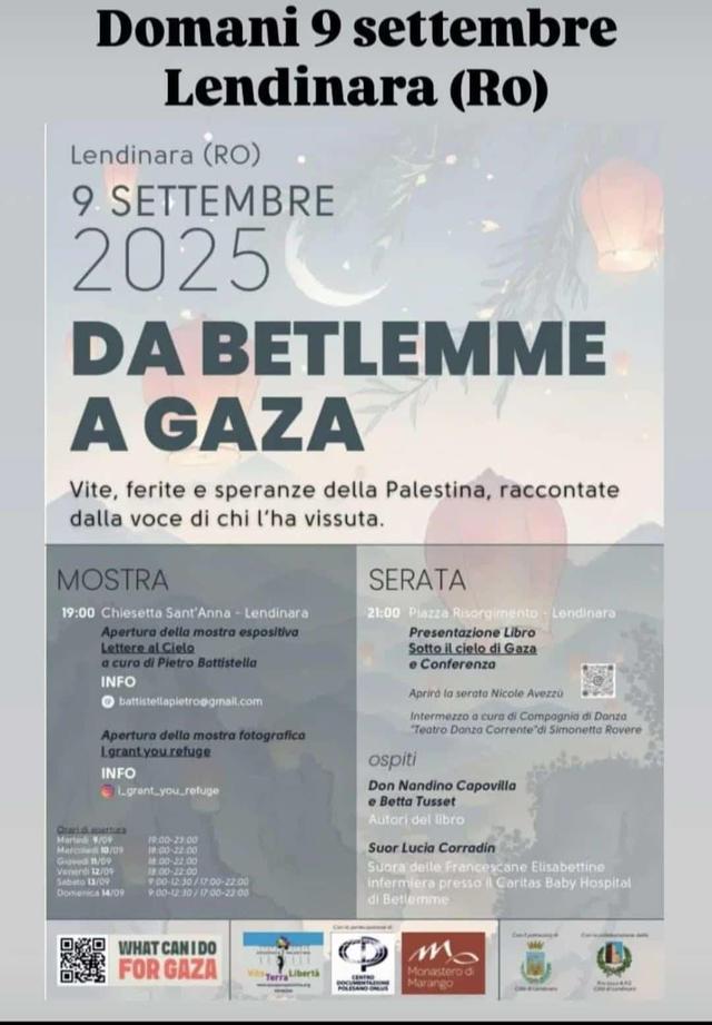 Locandina di un evento legato alla mostra «Lettere al cielo»