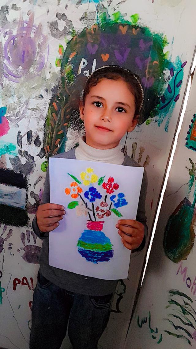 Samar con il suo disegno