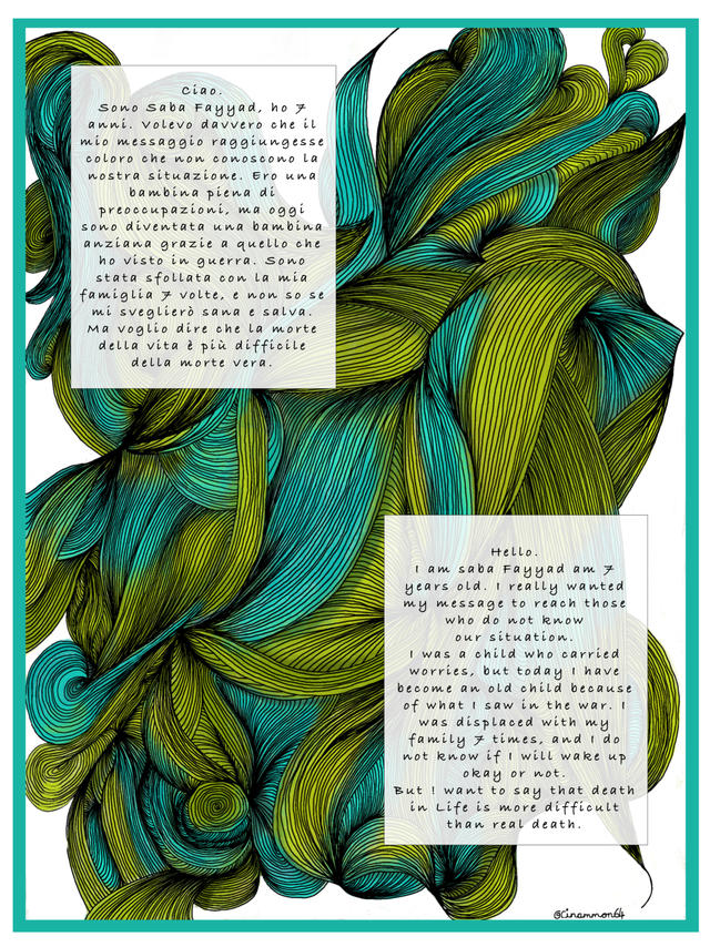 La lettera di Saba Fayadh, tradotta e illustrata