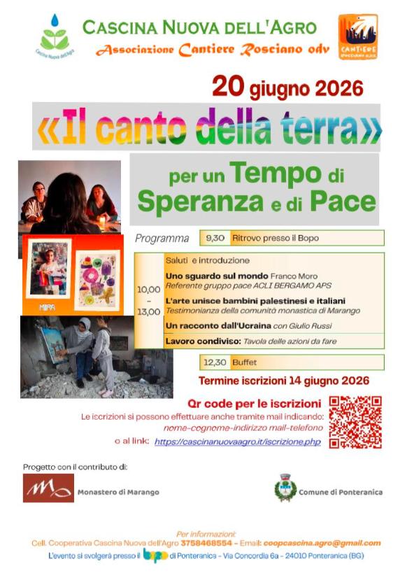 Locandina di un evento legato alla mostra «Lettere al cielo»