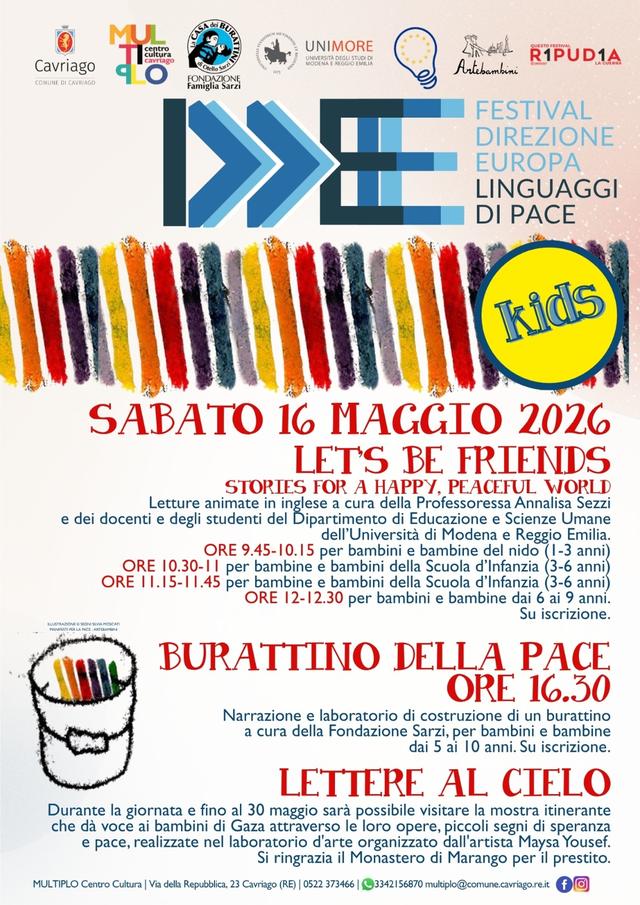 Locandina di un evento legato alla mostra «Lettere al cielo»