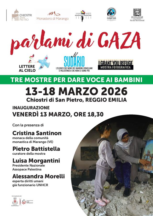 Locandina di un evento legato alla mostra «Lettere al cielo»