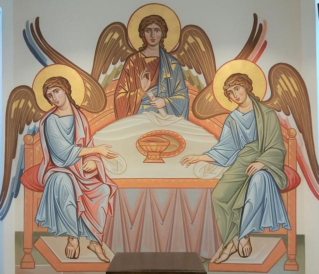 La santissima Trinità, opera pittorica di Fabio Nones