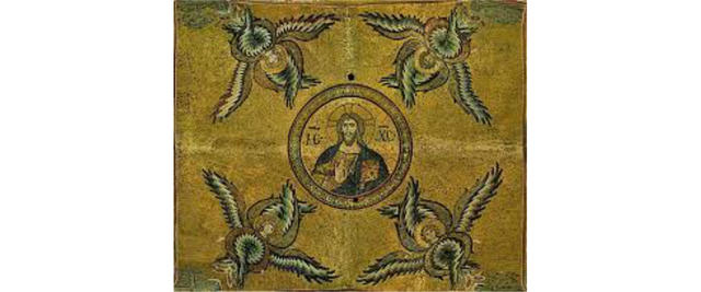 Mosaico del Pantocratore fra serafini