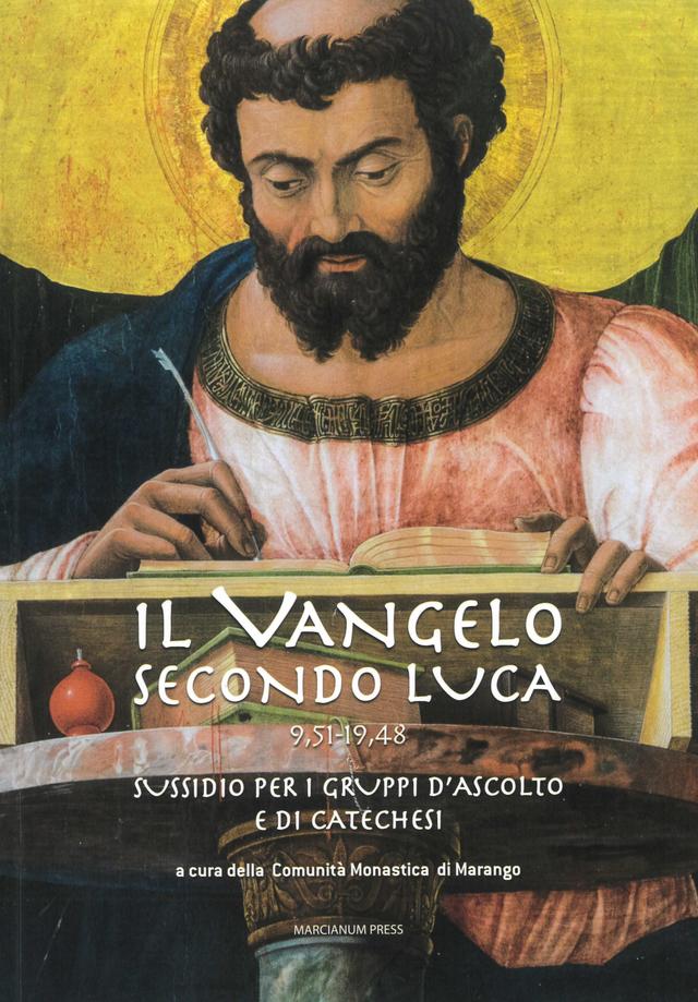 Copertina di Il Vangelo secondo Luca 9,51-19,48, con san Luca che scrive