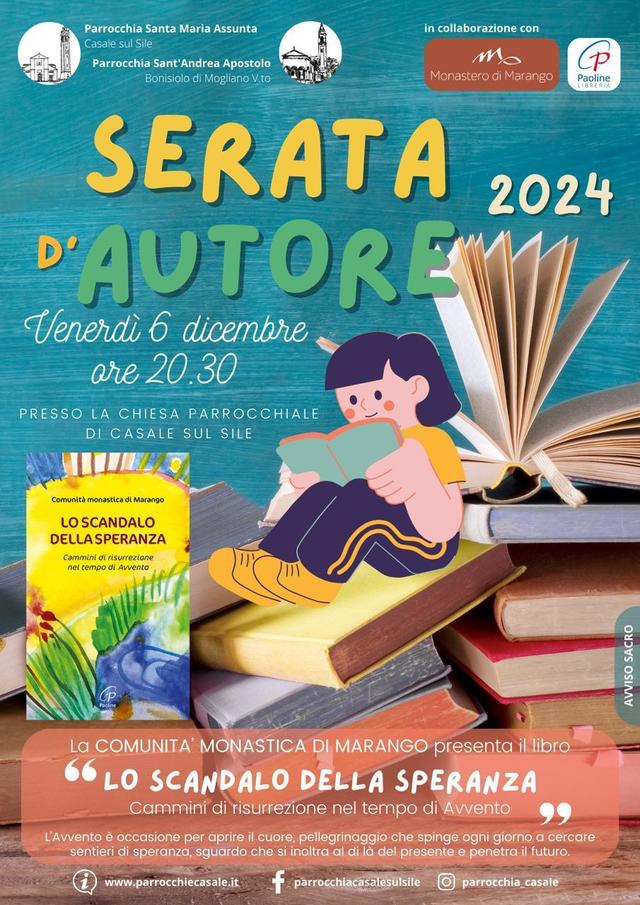 Locandina della Serata d'autore a Casale sul Sile, 6 dicembre 2024
