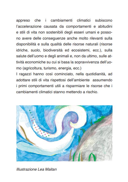 Pagina con un'illustrazione di Lea Maitan
